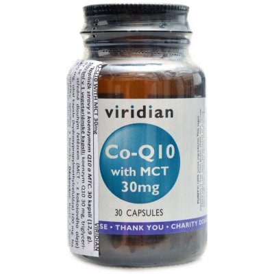 Viridian Koenzym Q10 30 mg z MCT 30 kapsúl