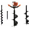 John Gardener Zemný vrták 1,4 kw + sada vrtákov 10 cm,20 cm,30 cm a adaptér 50 cm