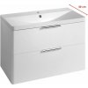 Aqualine DENEB umývadlová skrinka 80,5x55x39,4cm, biela mat DN284