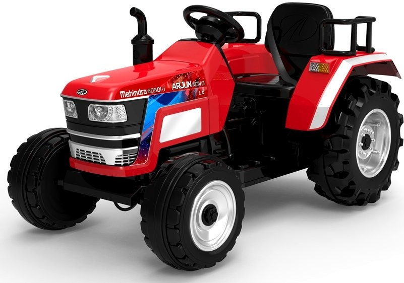 Mamido elektrický traktor Mahindra XXL červená