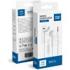 Slúchadlá Blue Star Wire Earphones Jack 3,5 mm With Microphone Pa-E65 1,2 M White