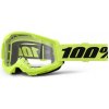 MX Okuliare 100% STRATA 2 Neon Yellow - Clear lens