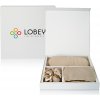 LOBEY® Spací set - hodvábna obliečka na vankúš, škraboška na spanie a gumička (béžový)