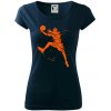 Basketball player splash - Dámske tričko Pure - M ( Tmavomodrá (takmer čierna) )