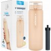 Filtračná fľaša Wessper ActiveMax Clarti Glass 0,68 l béžová/hnedá