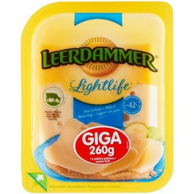 Leerdammer Lightlife Giga 13 plátkov 260 g