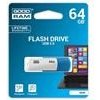 Goodram USB flash disk, USB 2.0, 64GB, UCO2, modrý, UCO2-0640KWR11, USB A, s otočnou krytkou