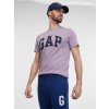 GAP tričko s logom fialové