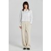Gant nohavice REL STRETCH LINEN TAILORED PANT SOFT OAT