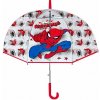Siva Spiderman deštník transparentní