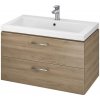 Cersanit | Cersanit S801-154-DSM - Závesná kúpeľňová skrinka s umývadlom LARA 80 cm orech | CS0137
