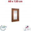 OKNA-HNED.SK Plastové okno 60x120 cm otváravé aj sklopné pravé biele / zlatý dub