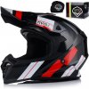 MOTOCYKLOVÁ PRILBA | VITO TIVOLI BLACK/RED | OFF-ROAD ENDURO CROSS QUAD ATV