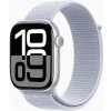 Apple Watch Series 10 GPS 46mm Silver Aluminium Case farba Blue Cloud Sport Loop velikost řemínku One Size (145-220mm) MWWN3QC/A