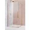 RADAWAY FURO GOLD KDD 120cm ľavé dvere do kombinácie / sprchový kút rohový, profil zlatý, sklo číre, 10105120-09-01L