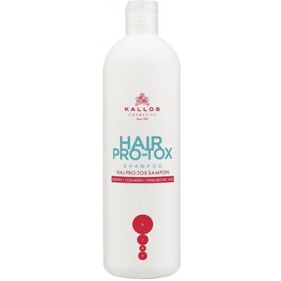 Kallos Cosmetics Hair Pro-Tox Šampón na vlasy s keratínom kolagénom a kyselinou hyalurónovou 500 ml