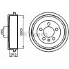 BOSCH Brzdový bubon Fabia I, II, III - 6Q0609617