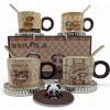 Elektrická kanvica Kubek z podgrzewaczem USB #cool_items Šálka s USB ohrievačom Panda Torta 10 W 350 l béžová/hnedá