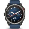 Garmin Quatix 8 - 51mm, AMOLED, Sapphire, Titanium, Captain blue band (010-02905-91)