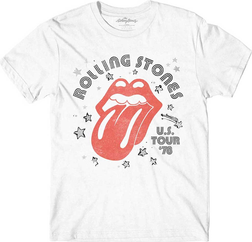 The Rolling Stones tričko Aero Tongue biele