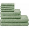 Zelené rýchloschnúce/froté bavlnené uteráky a osušky v súprave 8 ks Quick Dry – Catherine Lansfield