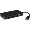 Adaptér DisplayPort - DP + HDMI + DVI + VGA 1080p, 4K*2K