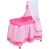 Košík pre bábiky Baby Mix Nikolka svetlo ružový Ružová