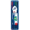 STAEDTLER 437 triplus guľôčkové pero M - 4 ks v puzdre