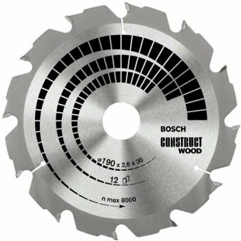 BOSCH Pílový kotúč Construct Wood 2608640630