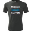 Grafitové tričko najlepší lesník na svete - vtipný darček pre lesníka XXXL