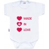 Body s potlačou New Baby MADE IN LOVE