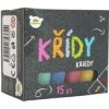 Teddies křídy barevné chodníkové 15 ks