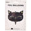 PartyDeco BALÓNIK fóliový Mačka čierna 48x36cm