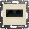 Valena zásuvka 2x RJ45 STP cat.6 béžová 774145 Legrand