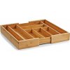 Zeller Nastavitelná vložka na příbory, bambus, 35-58 × 43 × 6,5 cm (7688)