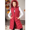 Z6725 DEWBERRY WOMEN'S VEST-DARK BURGUNDY fuchsiová S dewberry 2465430612939