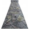 Najkoberce Protišmykový behúň LOTUS MOSAIC 22010 mozaika sivý 120 cm