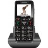 EVOLVEO EasyPhone, mobilný telefón pre seniorov s nabíjacím stojanom (čierny)