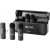 BOYA Microphone Wireless BY-V4 2.4GHz with 4 transmitters and 1 receiver (Lightning) Black EU