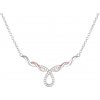 Dabog Strieborný dámsky náhrdelník ST-Z-NH-020