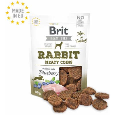 Brit Jerky Rabbit Meaty Coins 80g