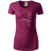 Rakety na stolný tenis jedným ťahom - Dámske tričko z organickej bavlny Origin (GOTS) - 2XL ( Fuchsiová )
