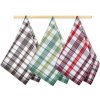 Bellatex UT/162 káro 50x70 cm 3ks zelené, hnědé, červené