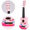 Eco Toys drevená gitara Pink