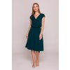 Stylove Midi šaty s ozdobným volánom | zelená S411 - EU M S411
