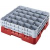 Cambro Kôš Camrack 25 pozícií, výška pohára 25,8 cm - Červená| TOM, R-25S958-163