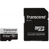 Transcend 350V microSDXC 512GB + adaptér / Class 10 / UHS-I / U3 / R: 95MBs / W: 45MBs (TS512GUSD350V)