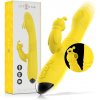 Intense - toky multifunction vibrator up & down with clitoral stimulator yellow