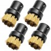 4x MOSADZNÁ KEFA pre parné čističe Karcher SC 1 2 3 4 5 na škáry