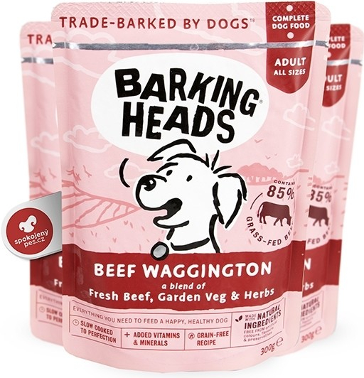 Barking Heads Beef Waggington 300 g